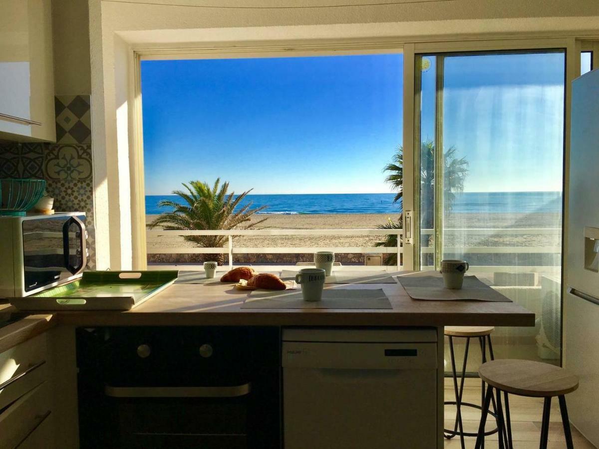 "Plage" Splendide Vue Mer Depuis La Chambre Et Le Salon Cuisine, 20M De La Plage! Leilighet Canet-en-Roussillon Eksteriør bilde